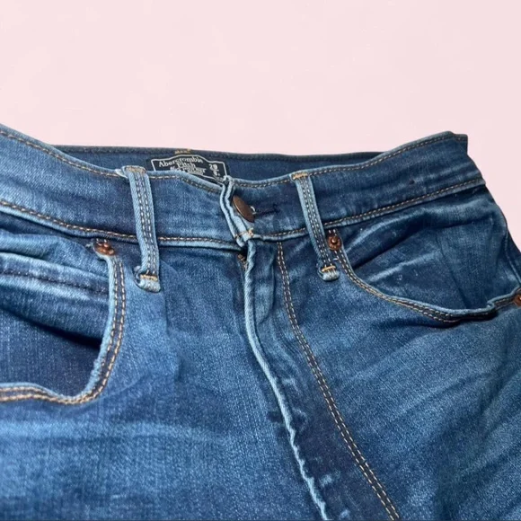 Abercrombie & Fitch Ultra High Rise Super Skinny Jeans Medium Wash Size 29/8R - Picture 4 of 6